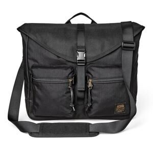 Filson Surveyor Messenger Bag Black Crossbody Cordura Nylon Work Travel Laptop